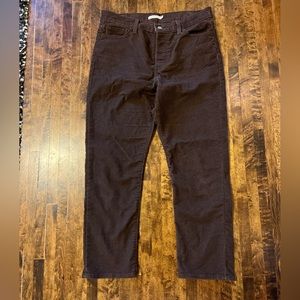 Levi’s Brown Corduroy Wedgie Straight